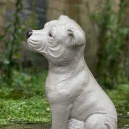 Unique Pitbull Statue Concrete Dog Sculpture Outdoor Pet Figure Stone Memorial Decoration Animal Ornament Dog Lover Gift Front Door Art - thumbnail 3