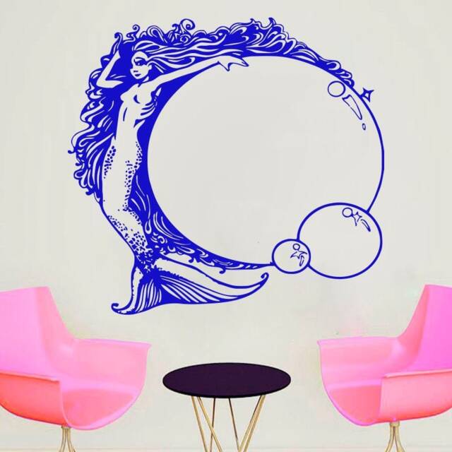 Mermaid Wall Decal Removable Vinyl Art 4312 - image 1