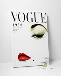 Vintage Vogue 1950S Canvas Art Wall Print Picture Fashion Framed Home Decor -D111 - thumbnail 1