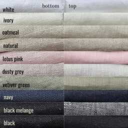 White Sheer Linen Curtain, Tab Top Style, Extra Long Panel - thumbnail 4