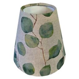 Botanical Candle Clip Lampshade, Light Shade, Set Of Shades, Teal Clip, Green Pink Shade - thumbnail 2