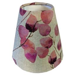 Botanical Candle Clip Lampshade, Light Shade, Set Of Shades, Teal Clip, Green Pink Shade - thumbnail 3