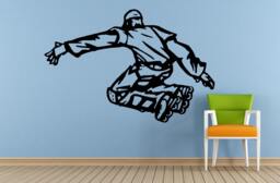 Guy Boy Rollerblading Skate Doing Tricks Outdoor Fun Sports Hobbies Wall Or Car Vinyl Peal & Stick Removable Sticker Decal L1576 - thumbnail 1