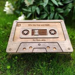 Personalized Cassette Tape Coffee Table, Folding Bed Tray, Custom Mixtape Table - thumbnail 4