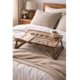 Personalized Cassette Tape Coffee Table, Folding Bed Tray, Custom Mixtape Table - thumbnail 3