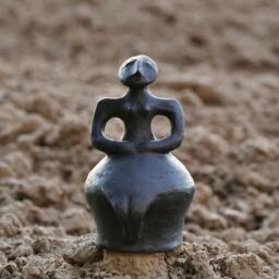 Neolithic Venus Pagan Goddess Clay Cup - thumbnail 1