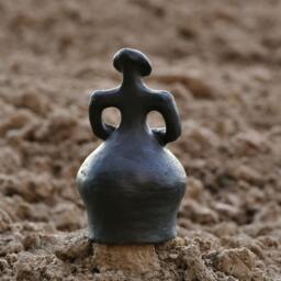 Neolithic Venus Pagan Goddess Clay Cup - thumbnail 3