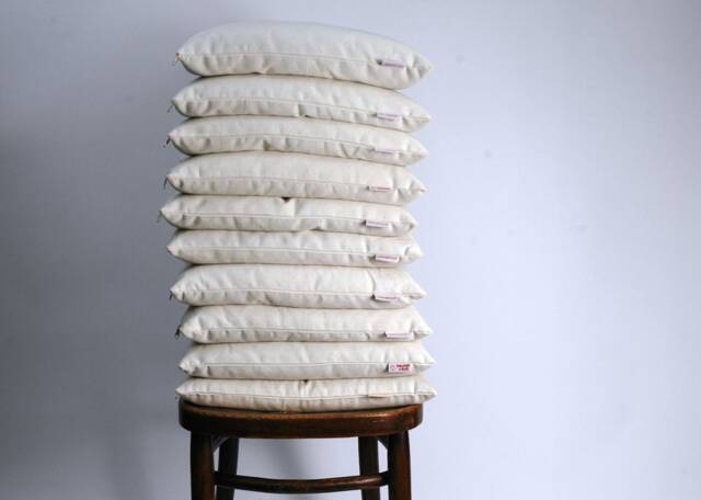Medium Size White Cotton Buckwheat Pillow Neck Pillows 16'x20'/40x50cm Zero Waste Ortopedic Buckwheat - image 1