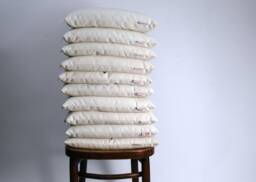 Medium Size White Cotton Buckwheat Pillow Neck Pillows 16'x20'/40x50cm Zero Waste Ortopedic Buckwheat