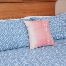 Luxurious Cotton King Size Bedding Set, Reversible Block Printed Duvet Cover With Pillowcases, Eco Friendly Pure Indian Bed Linen - thumbnail 3