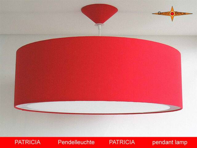 Red Lamp Patricia ?? 50 cm Of Linen With Light Edge Diffuser - image 1