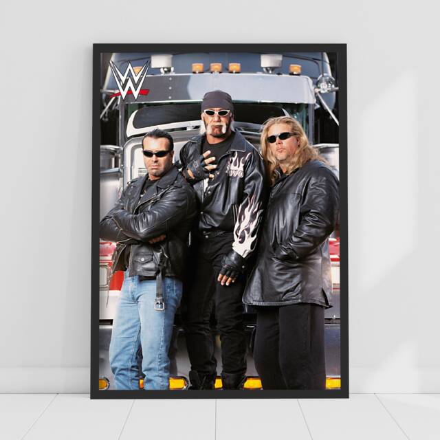Wwe Print - Nwo Group Poster Wrestling Wall Art - image 1