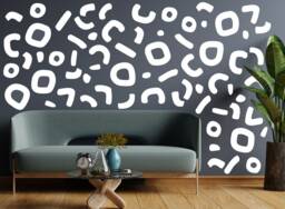 Sale Large Geometric Elements, 15 Decals /Pack, Wall Decals - thumbnail 1