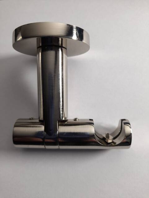 Single Curtain Pole Bracket - Modern Ceiling Mount Metal ??19mm - 0.75Inch Pack Of 1 - image 1