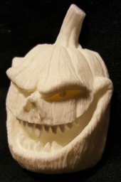 Evil Pumpkin Sculpted Magnet Hand Painted - thumbnail 4