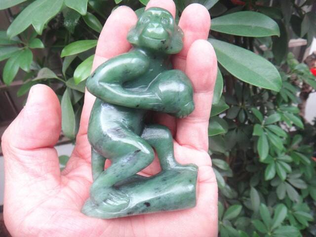 Perfect Natural Jasper Monkey Charms Carving/Sculpture - image 1