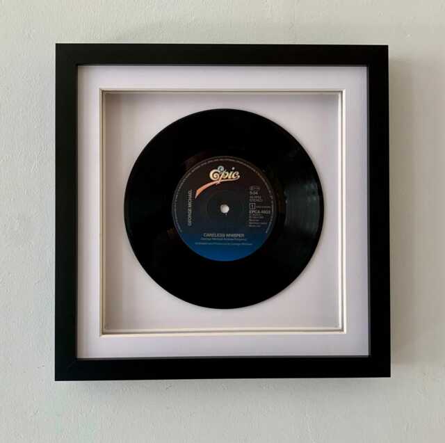 George Michael - Careless Whisper Framed 7 Inch Vinyl Record Music Wall Art Gift - image 1