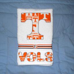 Tennessee Volunteers Bathroom Hand Towel Appliqued Vols Fan Gift - thumbnail 2