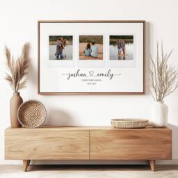 Personalised Valentines Day Photo Print. Our First Gift. Couple Poster. Custom Wall Art. Gifts For Her - thumbnail 2