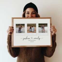 Personalised Valentines Day Photo Print. Our First Gift. Couple Poster. Custom Wall Art. Gifts For Her - thumbnail 3