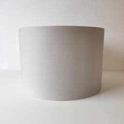 Light Grey Lampshade in Cotton With White Lining - thumbnail 2