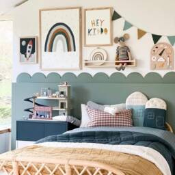 Custom Color Rainbow Embroidery Hoop Handmade Nursery Wall Art - thumbnail 2