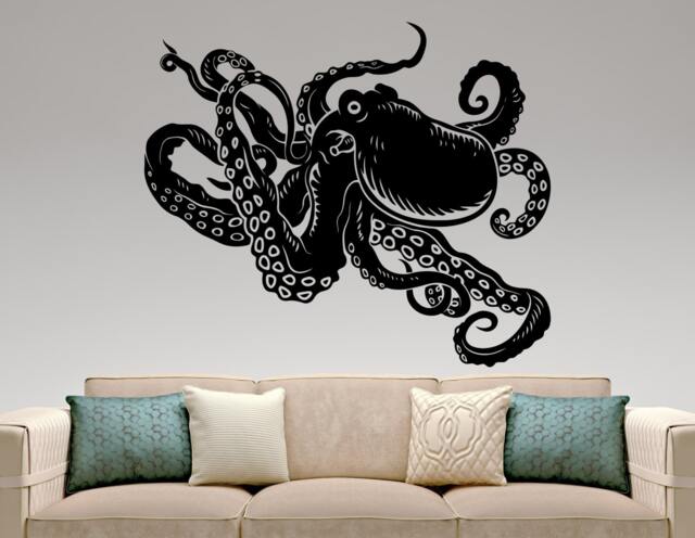 Octopus Wall Decal Tentacles Sprut Vinyl Sticker Ocean Animal Mural Sea Art Living Room Decor Window Removable 1Eosnj - image 1