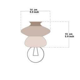Terracotta Lamp, Pendant Ceramic Unique Lighting, Terra Cotta Hanging Light Fixture - thumbnail 4