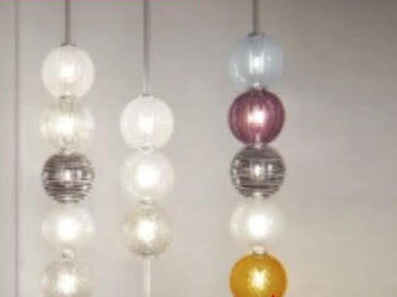 Murano Blown Glass Balls Or Sphere , Diameter 16 cm, To Replace Chandeliers With Broken Pieces