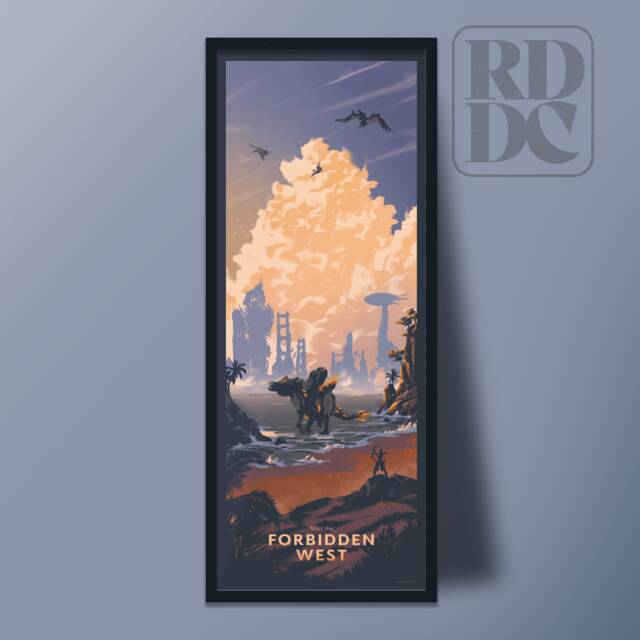 Forbidden West Travel Poster - Vintage Art Horizon Print - image 1