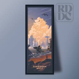 Forbidden West Travel Poster - Vintage Art Horizon Print - thumbnail 1