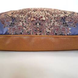 Rubelli Sherazade Silk Lampas Fabric Lumbar Throw Pillow Cushion Cover - Handmade in Italy - thumbnail 4