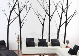 Tree Wall Decal Set, Nursery Decor, Flying Birds Sticker For Kids Room - thumbnail 1
