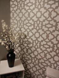 Moroccan Stencil Zamira - Long Reusable Wall Stencil Patterns Instead Of Wallpaper Quality Stencils For Diy Decor - thumbnail 1