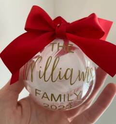 Family Christmas Bauble - Gift 2024 - thumbnail 1