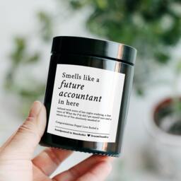 Graduation Gift For Future Accountant Accounting Student Daughter Son - Funny Custom University Candle Present . Acca Aat Icaew - thumbnail 2