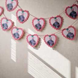 Romantic Pigeon Garland - Bird Wall Decor Cute Pigeon Home Accessory Anniversary Decoration - thumbnail 3