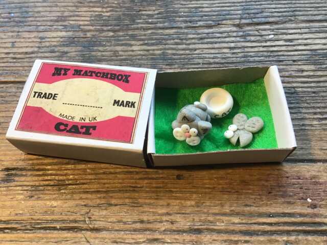 Matchbox Miniature Cat Handmade Kitten With Accessories - image 1