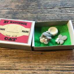 Matchbox Miniature Cat Handmade Kitten With Accessories - thumbnail 4