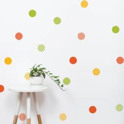 Mixed Pattern Dots Wall Decals Peel & Stick Kids Room Decor - thumbnail 3