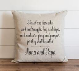 Grandparents 20 X Pillow Cover // Everyday Nana & Papa Throw Gift Accent Cushion - thumbnail 1