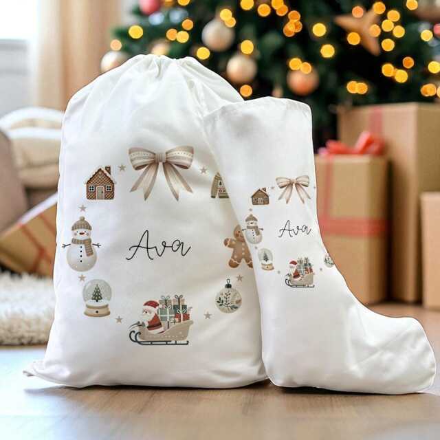 Personalised First Christmas Gingerbread Bauble - Ornament Baby Xmas Tree Decoration - image 1