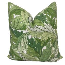 William Morris Acanthus Leaf Green Simply Cushion Cover Pillow Home Interior Deco - thumbnail 2