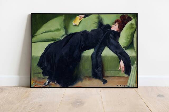 Ramon Casas - A Decadent Girl - 1899 Print Poster