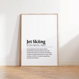 Jet Ski Poster Print - Set Of 3 Pictures - Skiing Watercolour Posters Gifts Definition Prints Wall Art Decor - thumbnail 3