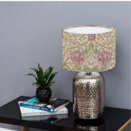 William Morris Honeysuckle Rose Cylinder/Drum Lampshades Pendant Shade Table, Colourful Home Decor, Handmade in Uk, Custom - thumbnail 3