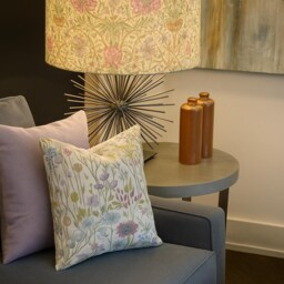 William Morris Honeysuckle Rose Cylinder/Drum Lampshades Pendant Shade Table, Colourful Home Decor, Handmade in Uk, Custom - thumbnail 2