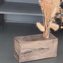 Marbled Earthenware Brick Vases - thumbnail 4