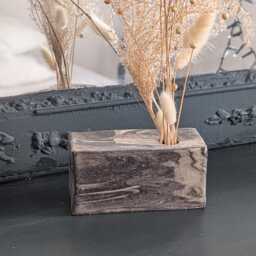 Marbled Earthenware Brick Vases - thumbnail 3