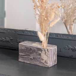 Marbled Earthenware Brick Vases - thumbnail 2